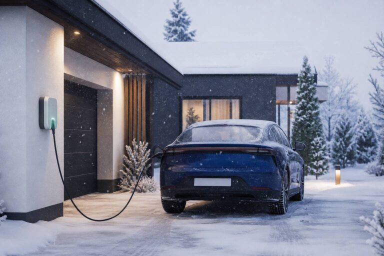 Recharge voiture électrique en hiver : pertes à anticiper