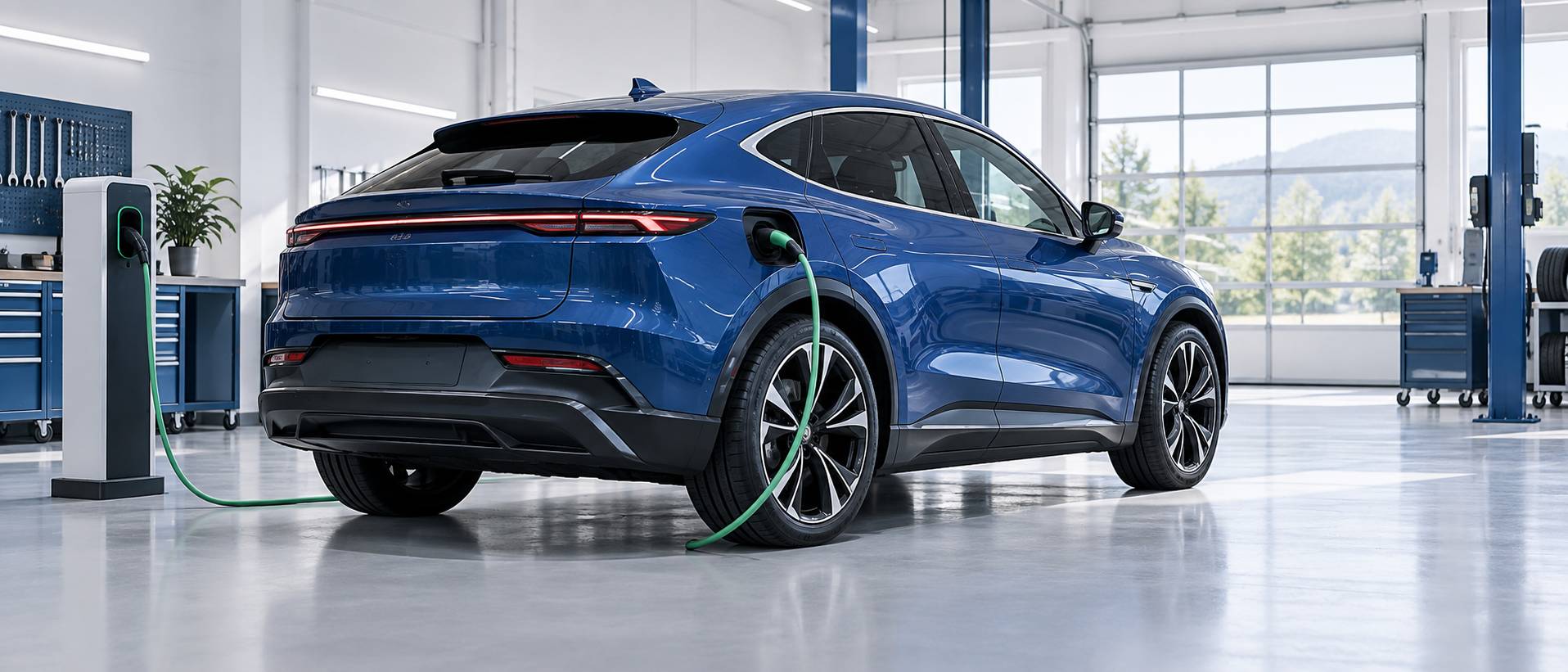 Illustration éditoriale du sujet : Analyse complète et fiche technique approfondie de la Volkswagen ID5