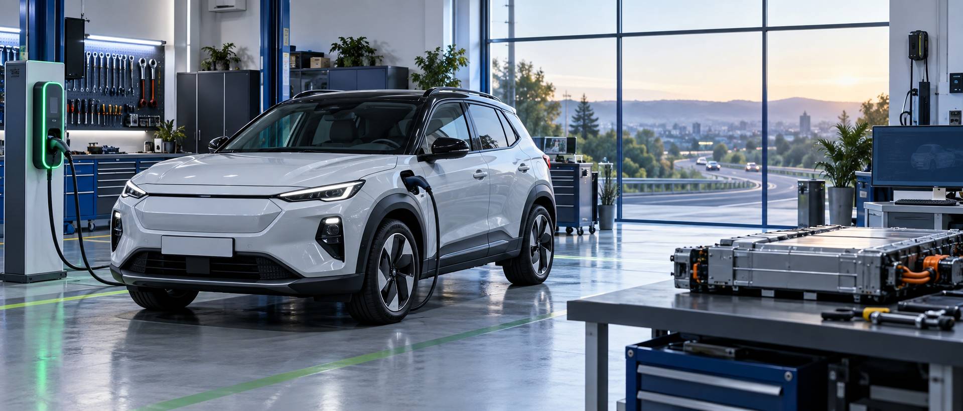 Illustration éditoriale du sujet : Découvrez l'autonomie réelle de la Peugeot e-2008 : jusqu'où peut-elle vous emmener ?