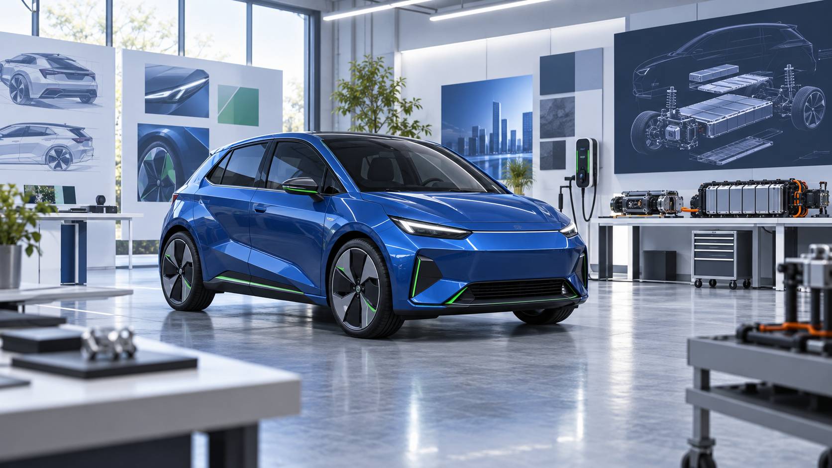 Illustration éditoriale du sujet : Découvrez la future 208 à travers le concept innovant Peugeot Polygon !