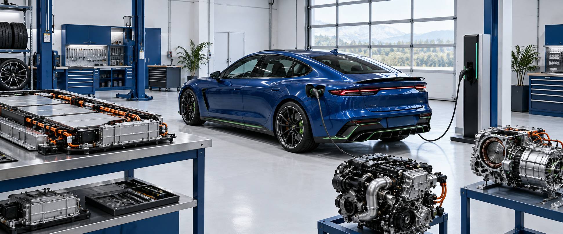 Illustration éditoriale du sujet : Découvrez la Mercedes-AMG C 63 S E Performance : Puissance hybride et excellence technologique