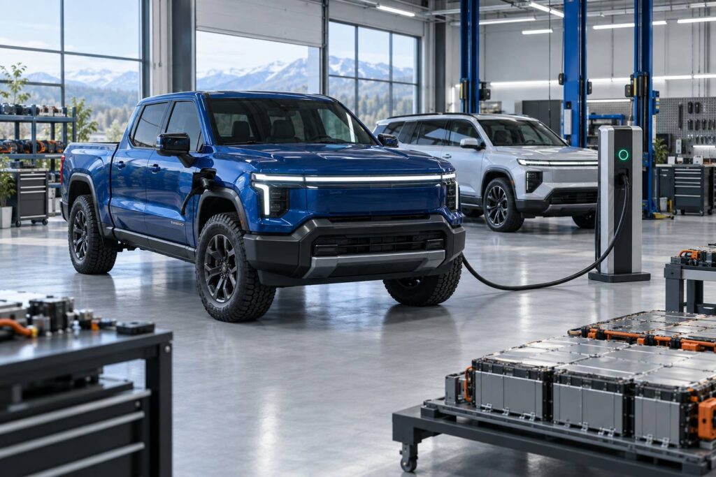 Illustration éditoriale du sujet : GMC Électrique : Découvrez Tous les Modèles, Caractéristiques Techniques et Performances