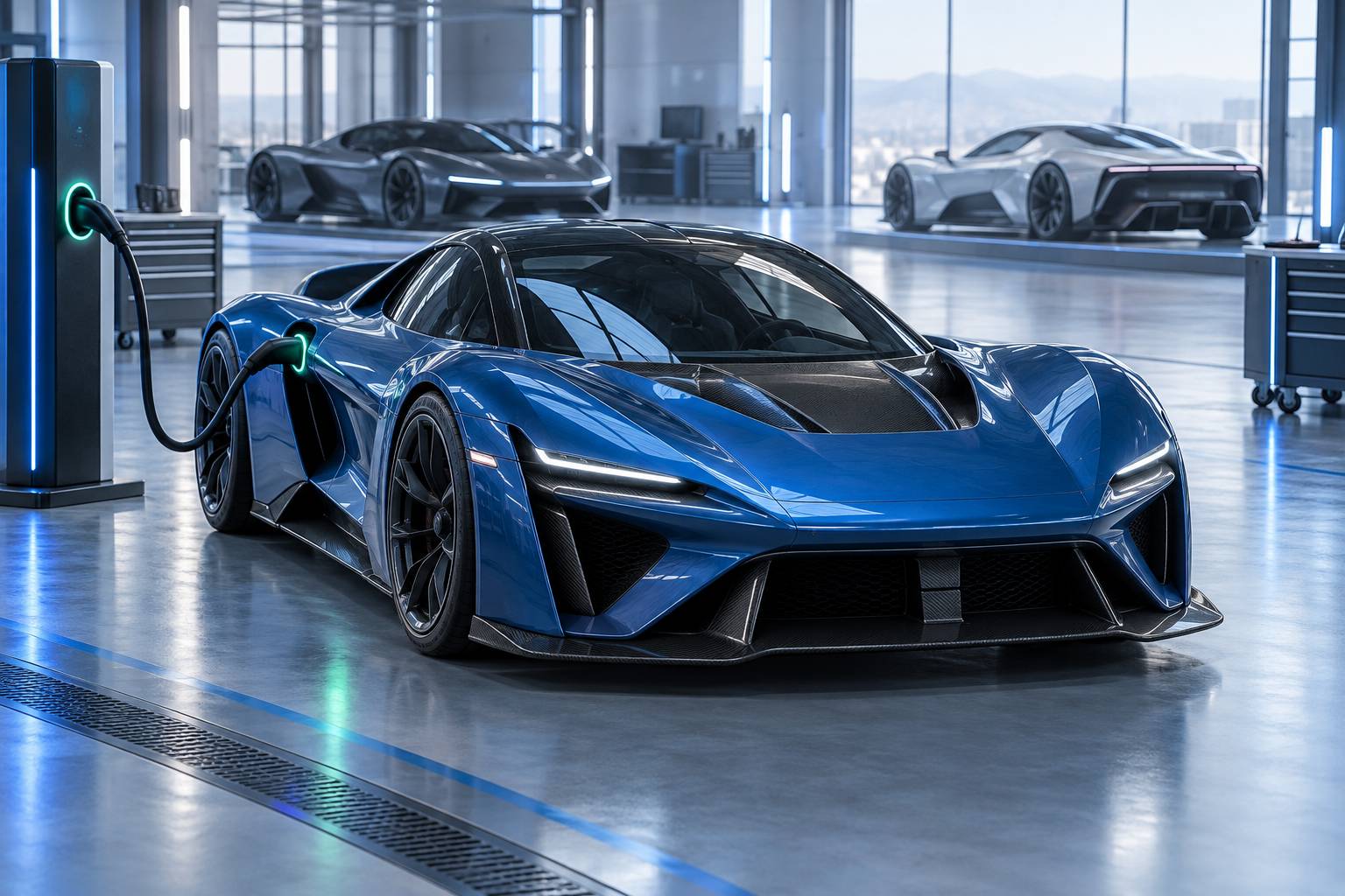 Illustration éditoriale du sujet : Rimac : Découvrez l'intégralité de la gamme de véhicules électriques ultra-performants