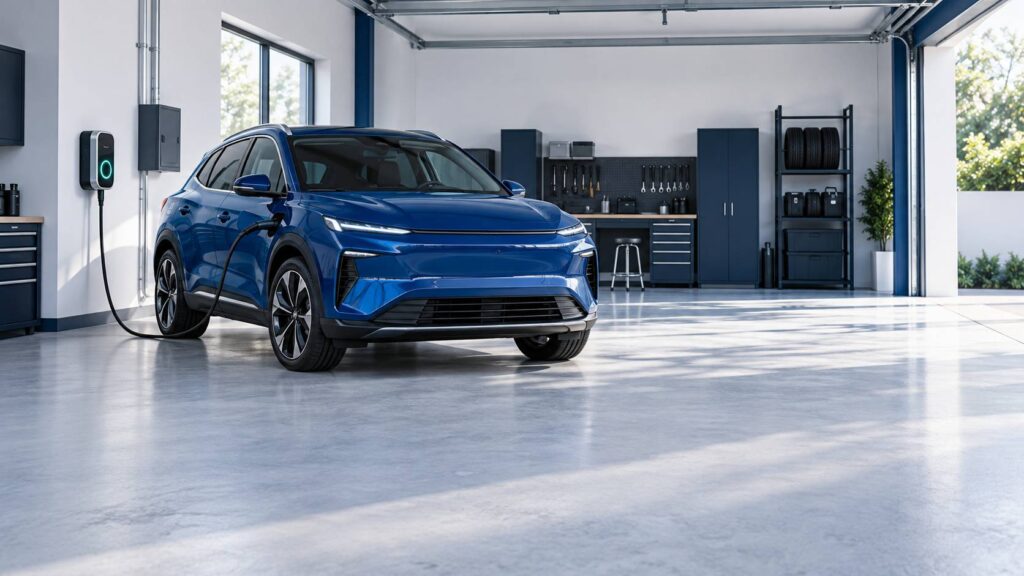 Illustration éditoriale du sujet : Test complet de la Tesla Model Y : Le SUV électrique qui redéfinit les standards ?