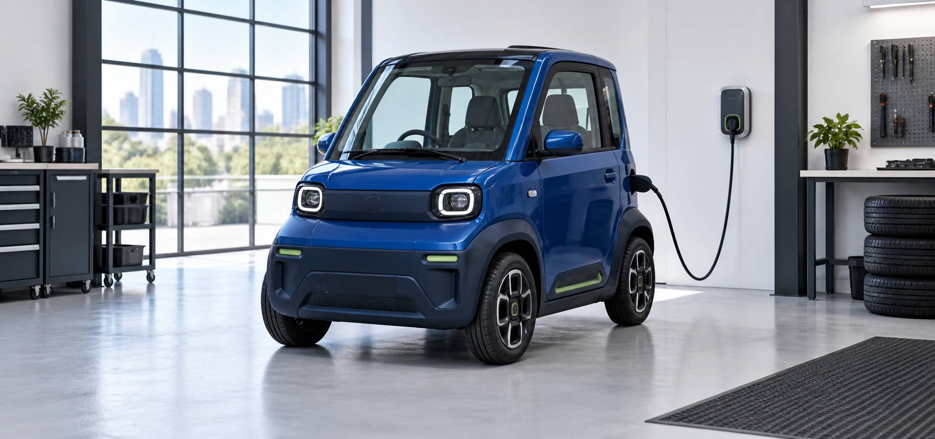Illustration éditoriale du sujet : Test de la Citroën AMI : l'électrique abordable accessible sans permis