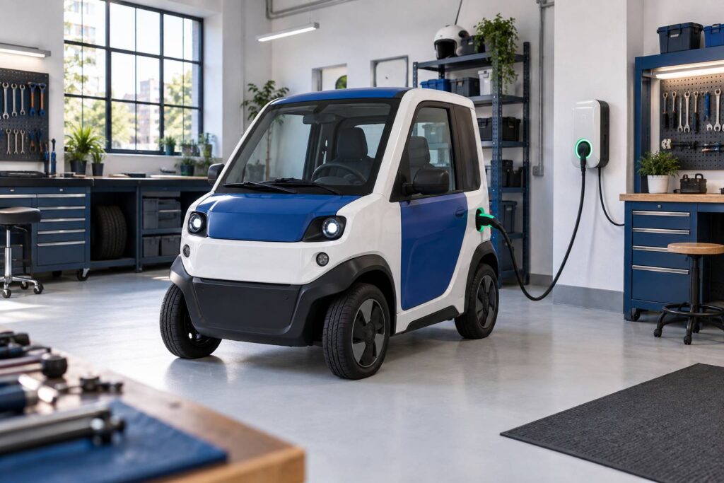 Illustration éditoriale du sujet : Test de la Citroën AMI : l'électrique abordable accessible sans permis